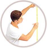 Бесплатно приезжает замерщик, помогает определится с выбором Бесплатно приезжает замерщик, помогает определится с выбором